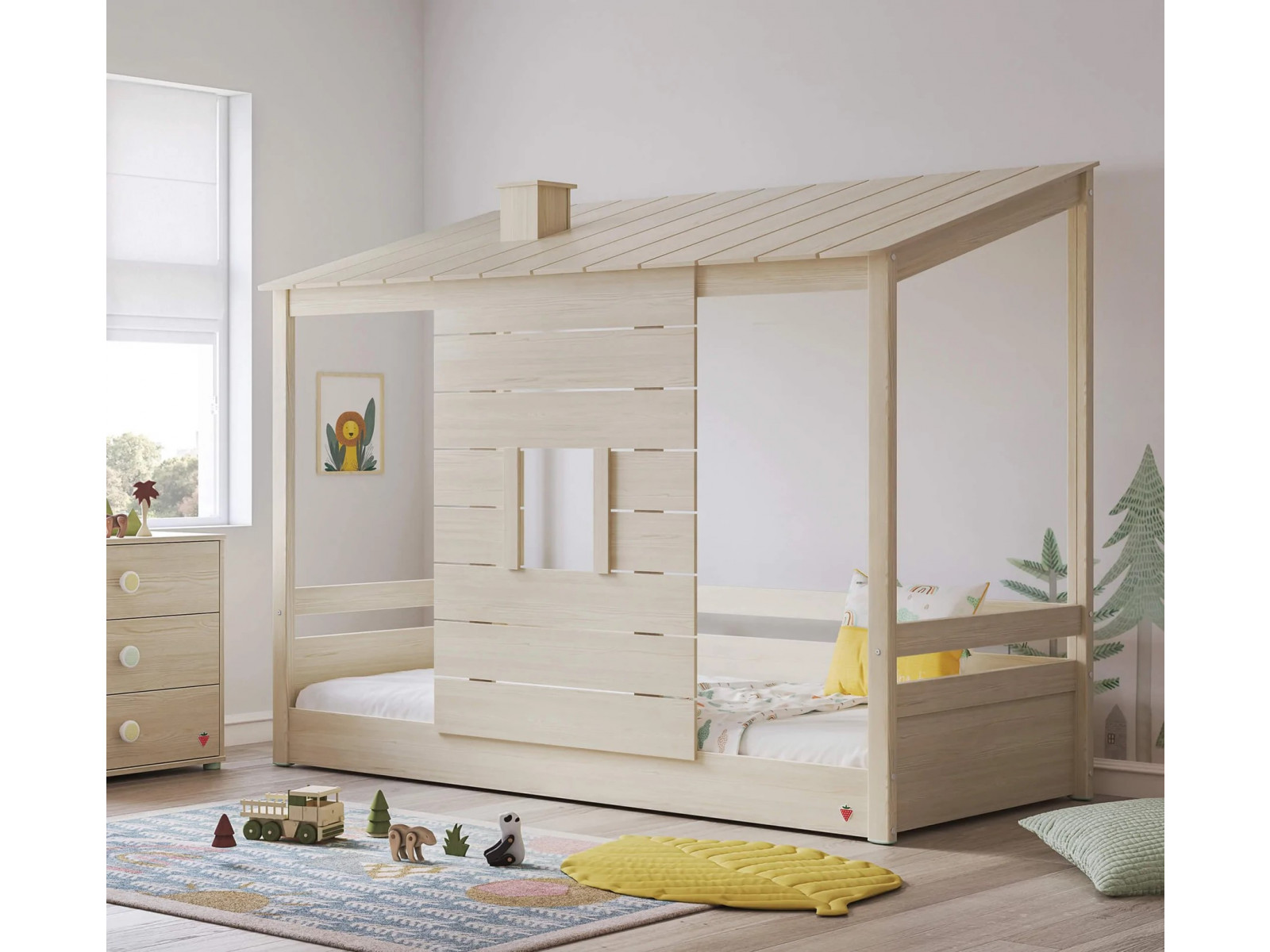 Детская кровать-домик Легенда 42.3.1 с окном