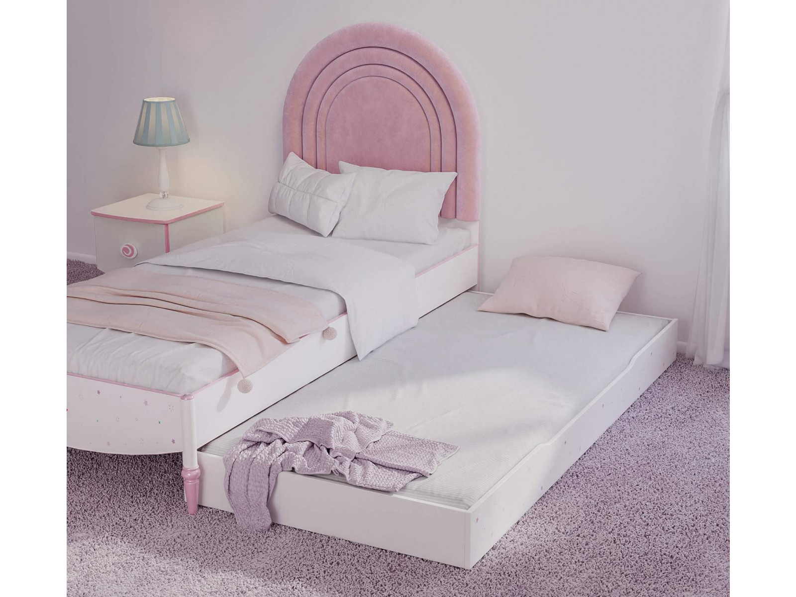 Кровать принцесса с бортиком