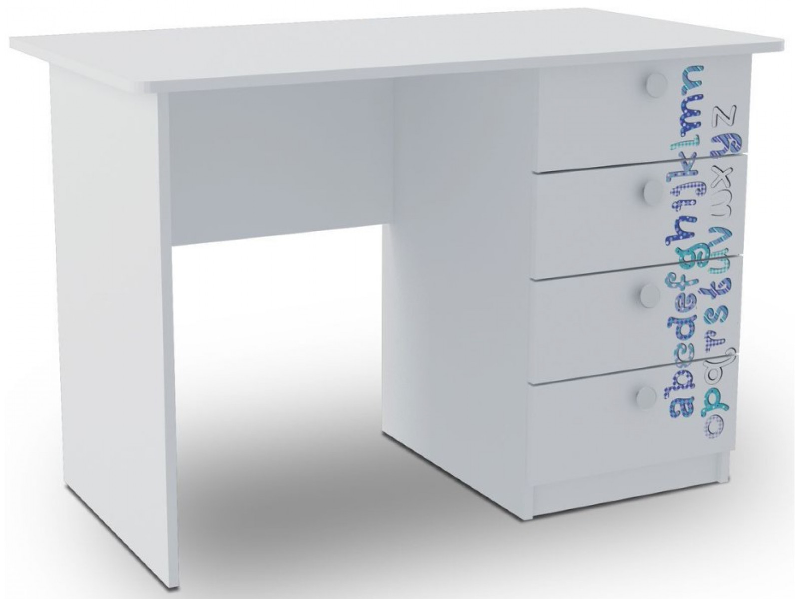 Письменный стол 110см белый с ящиками 110