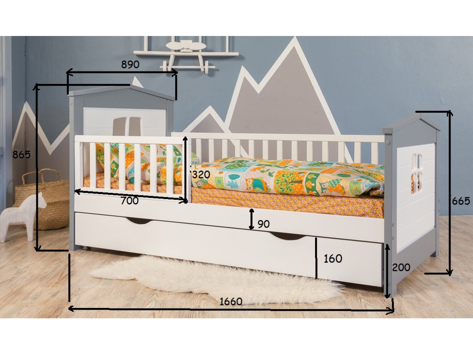 бортики на подростковую кровать домик. сигма кровать гномик.