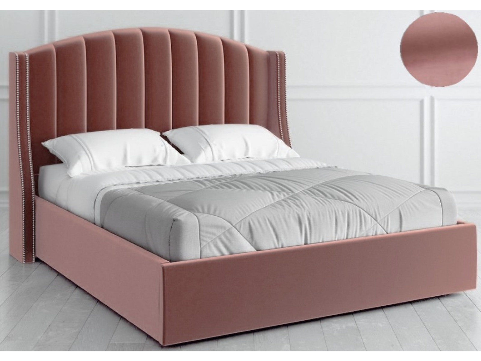 Кровать с мягким изголовьем Reina/9127q id22326