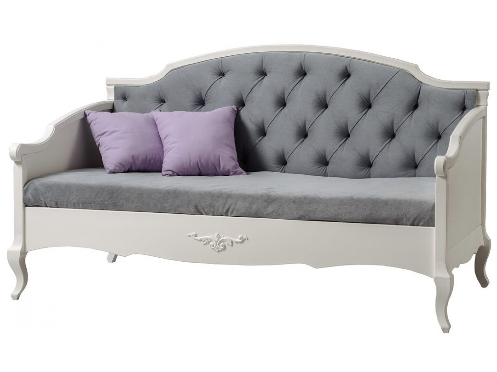 Кровать-диван с мягкой спинкой Ари Прованс купить по выгодной цене в интернет-магазине MiaSofia