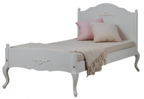 Детская мебель Кровать с изогнутым изголовьем и низким изножьем Ари Прованс