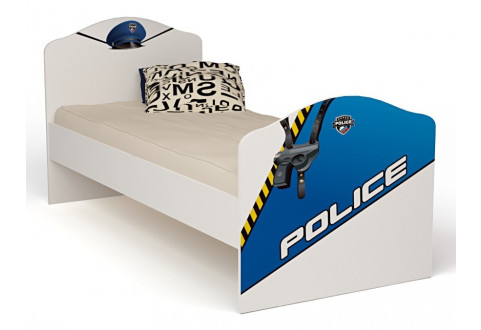 Детская мебель Кровать с высоким изножьем Police