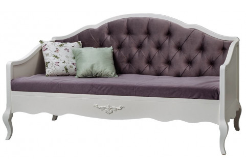 Детская мебель Кровать-диван с изогнутой мягкой спинкой Ари Прованс