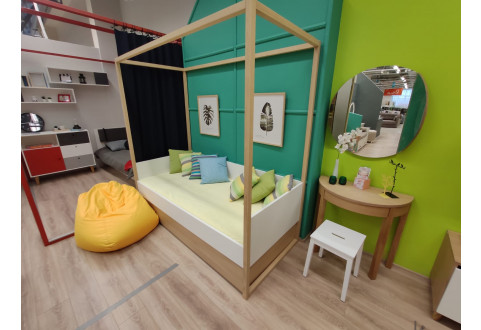 Детская мебель Кровать с надстройкой и матрасом 4 You Польша выставочный образец