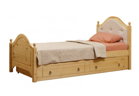 Детская мебель Кровать мягкая с изножьем и ящиками Кая