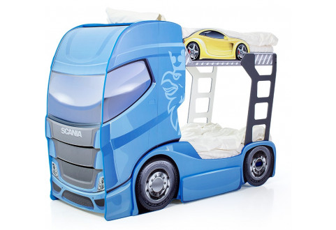 Детская мебель Кровать-грузовик двухъярусная Scania DUO
