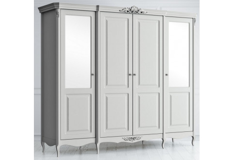 Детская мебель Шкаф четырехдверный с зеркалами Atelier Home
