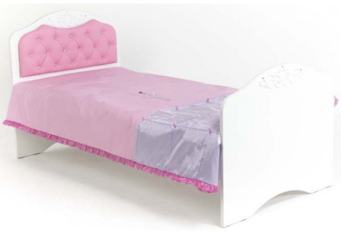 Детская мебель Кровать с изножьем классик Princess Swarovski