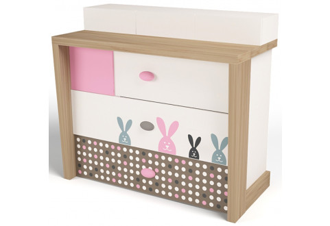 Детская мебель Комод Mix Bunny розовый