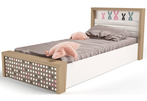 Детская мебель Кровать с подъемным механизмом Mix Bunny розовый