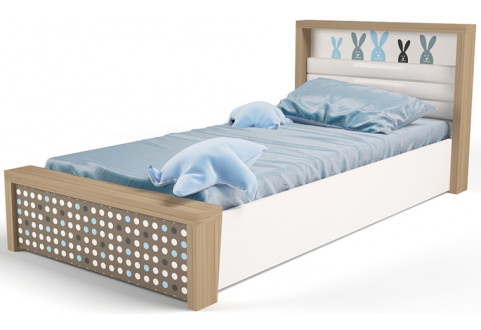 Детская мебель Кровать с подъемным механизмом Mix Bunny голубой