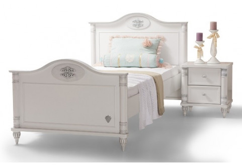 Детская мебель Кровать с фигурным изголовьем Romantic