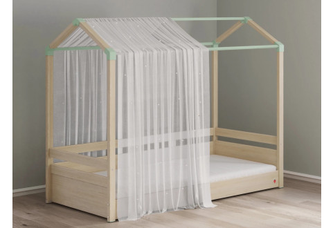 Детская мебель Тюль для кровати-домика с надстройкой Montes Baby Natural