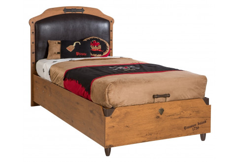 Детская мебель Кровать с подъемным механизмом и мягким изголовьем Pirate