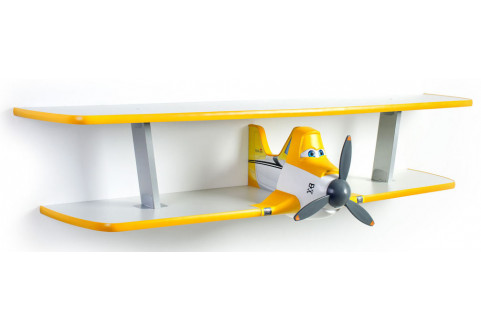Детская мебель Полка двухъярусная Самолетик Дасти