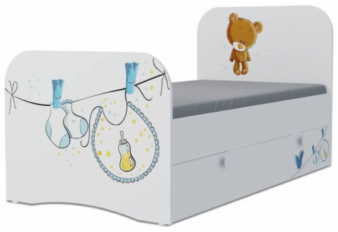 Детская мебель Кровать с выдвижным ящиком 80х170 Стандарт Baby 