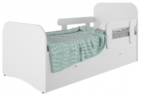 Детская мебель Кровать с выдвижным ящиком 800х1600 мм Стандарт Baby Texture