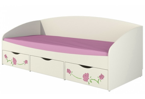 Детская мебель Кровать с выкатными ящиками Розалия