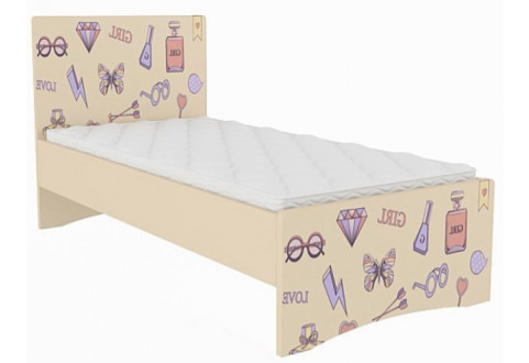 Детская мебель Кровать бежевая Париж