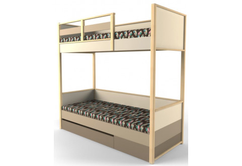 Детская мебель Кровать двухъярусная с ящиком Робин Вуд