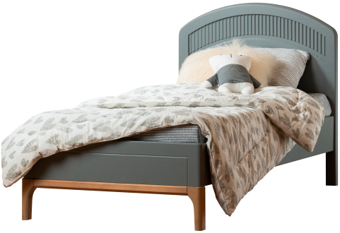 Детская мебель Кровать с полукруглым изголовьем Грета Вуд