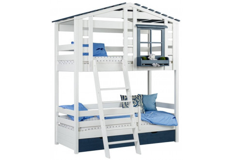 Детская мебель Кровать двухъярусная с крышей Тимберика Кидс