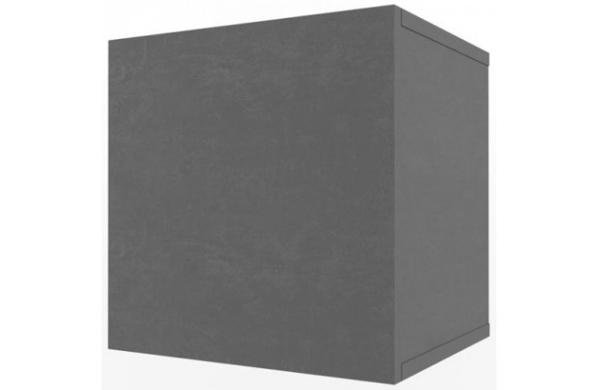 Полка куб с фасадом НьюТон Грей