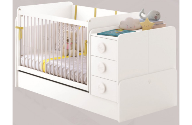 Кроватка-трансформер качающаяся Baby Cotton