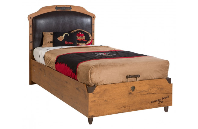 Кровать с подъемным механизмом и мягким изголовьем Pirate