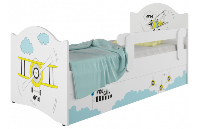 Кровать с выдвижным ящиком 800х1600 мм Эксклюзив Baby