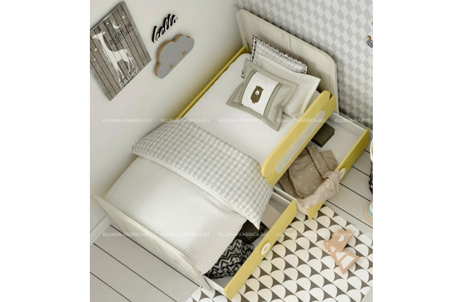 Кровать с ящиками 80х180 Mini print