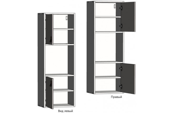 Шкаф вертикальный комбинированный Nivona
