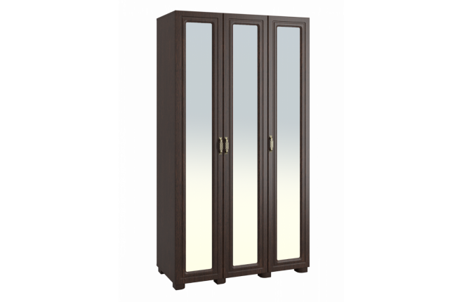 Шкаф трехдверный с дверцами с зеркалом Монблан