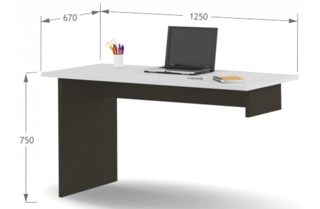 Письменный стол модульный X Dark