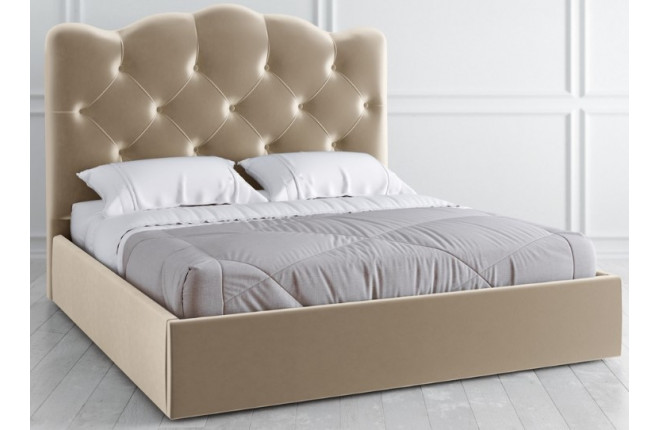 Кровать с высоким мягким изголовьем Vary bed 