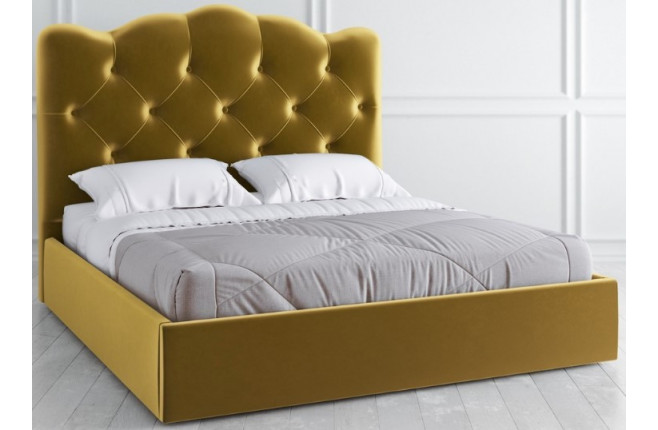 Кровать с высоким мягким изголовьем Vary bed 