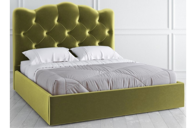 Кровать с высоким мягким изголовьем Vary bed 