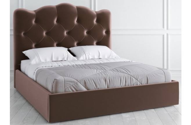 Кровать с высоким мягким изголовьем Vary bed 