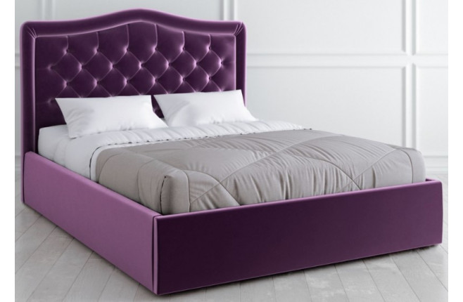Кровать с фигурным изголовьем и утяжкой Капитоне Vary bed