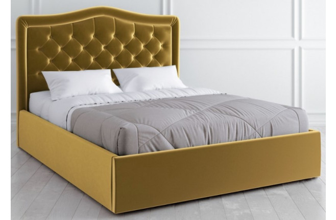 Кровать с фигурным изголовьем и утяжкой Капитоне Vary bed