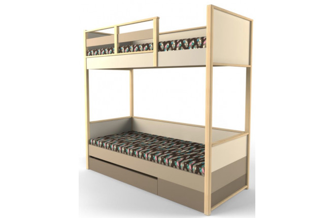 Кровать двухъярусная с ящиком Робин