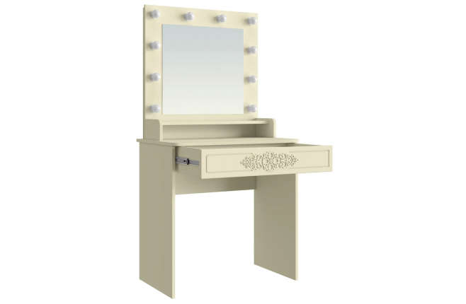 Макияжный столик с одним ящиком и зеркалом Ассоль Плюс