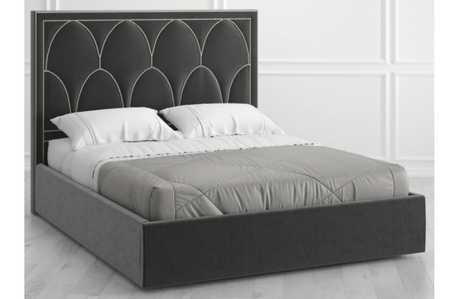 Кровать с прямым мягким изголовьем Vary bed