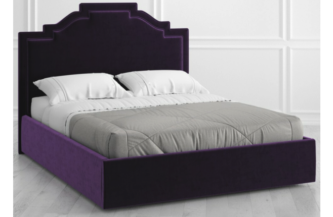 Кровать с фигурным изголовьем и декором Vary bed