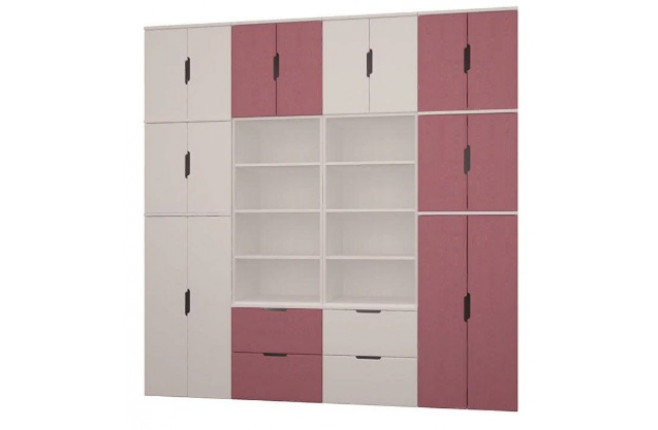 Комбинация с двумя шкафами-стеллажами Тимберс Кидс