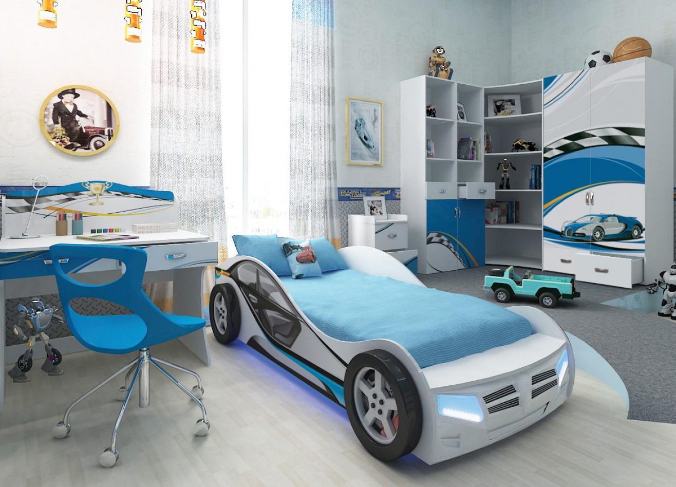 Коллекция детской мебели La-Man синий
