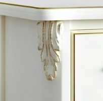 Коллекция детской мебели в цвете Romantic Gold: Слоновая кость с золотой патиной