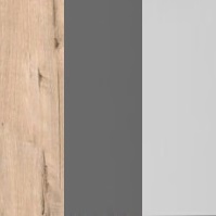 Детской мебель в цвете Твист Лофт: Дуб Ирландский / Серый / Темно-серый лофт